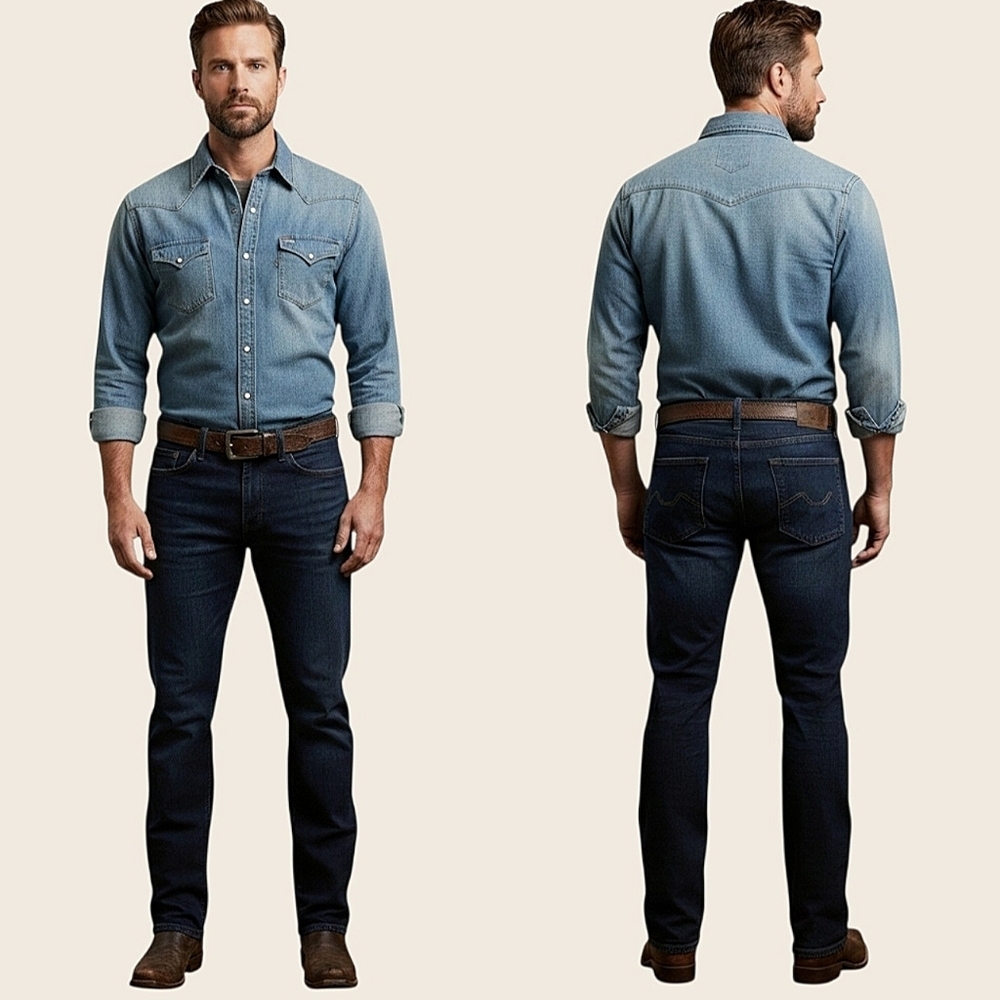Vintage URBAN STAR Men's Blue Straight Jeans